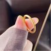 Ancient French Ring Ring Women's Matte Bright Sansheng III Valentine's Day Gift for Girlfriend Classic Retro Hand Jewelry