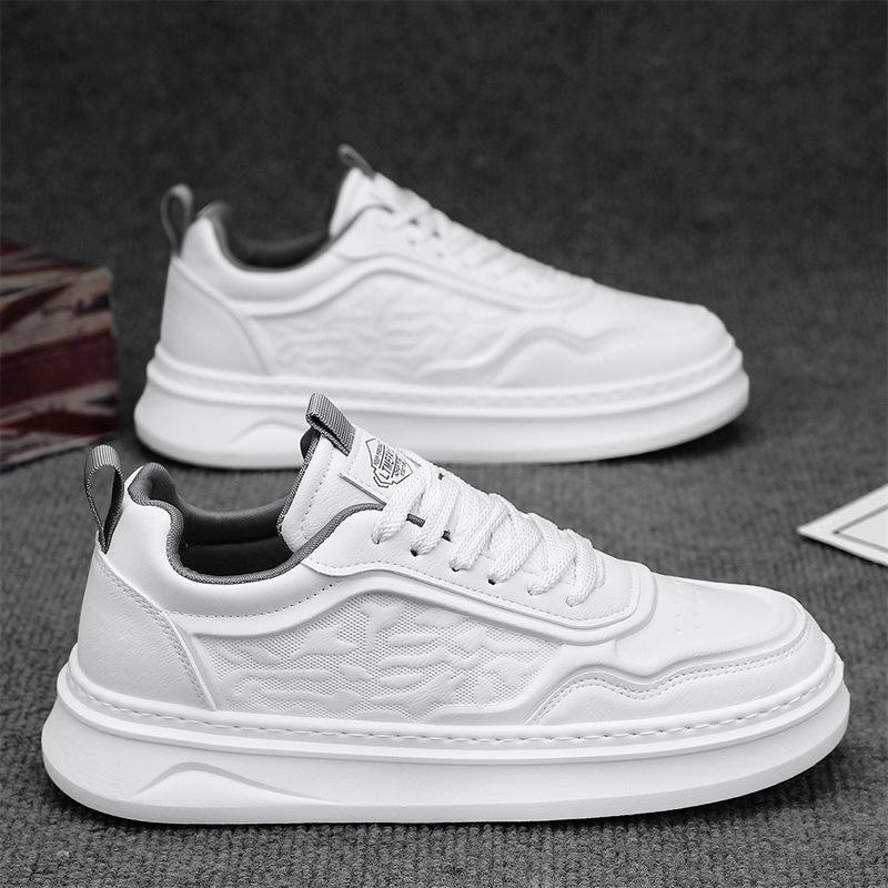 

Little white shoes men s spring 2025 new pure white versatile casual board shoes soft sole lightweight sports waterproof leather shoes 39