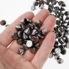100Pcs Plastic Rivets Gold Sliver Cone Studs Punk Sewing Spike Rivet For Leather Nailheads Rivets Garment Accessories