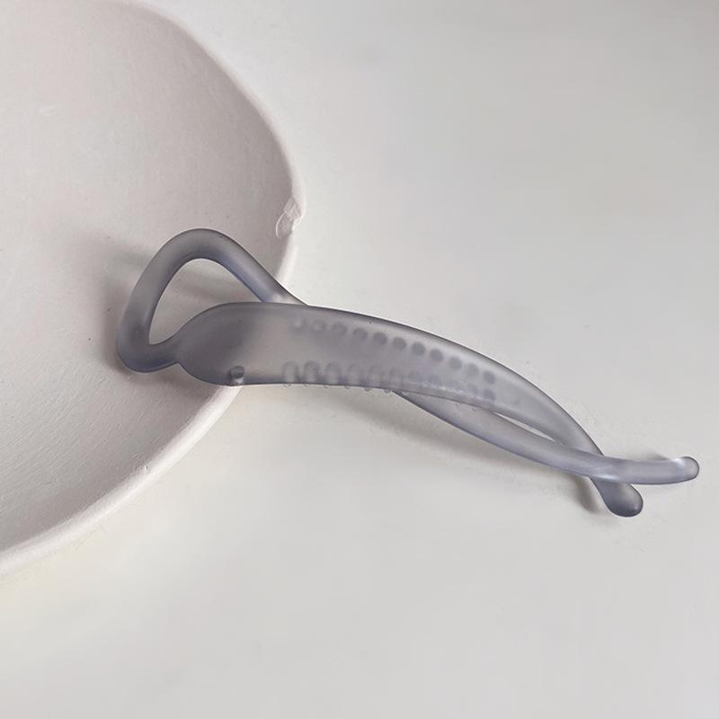 Korean Style Frosted Large Banana Hair Claw Clip for Elegant Updos