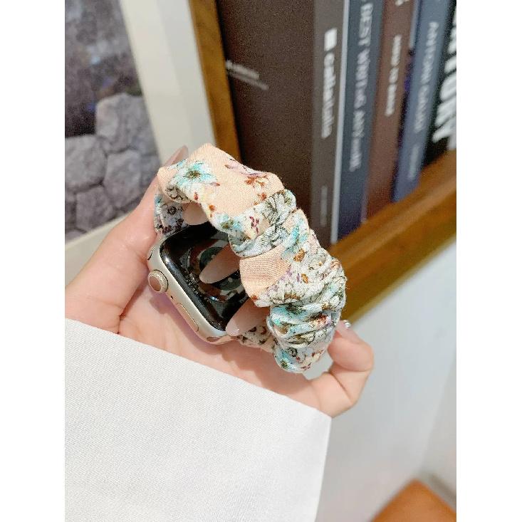 Elastic headband watch band For Apple Watch women 44mm 40 45 41 49 42 38 Series 11 10 9 8 SE 7 6 5 4 3 Strap