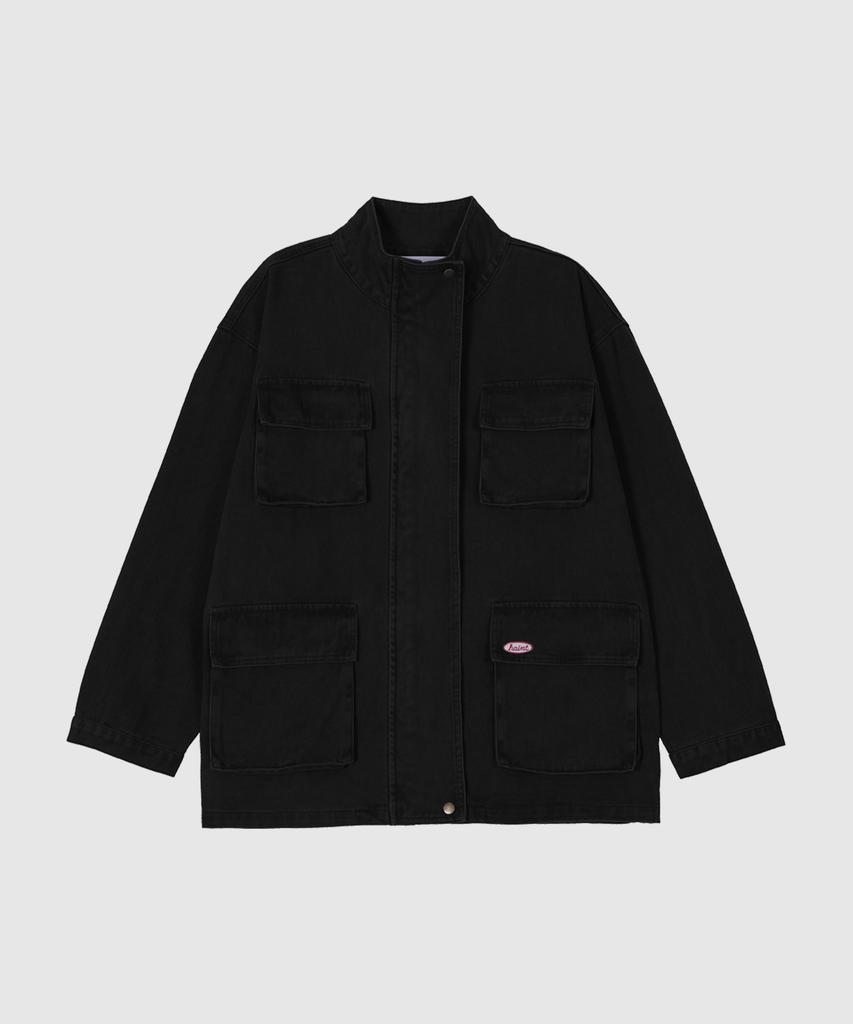 HAINT Tarve Vintage Washed Field Jacket 2Col_Black