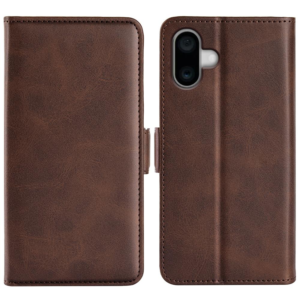 For iPhone 16 Case Folio Flip Leather Wallet Stand Phone Cover C