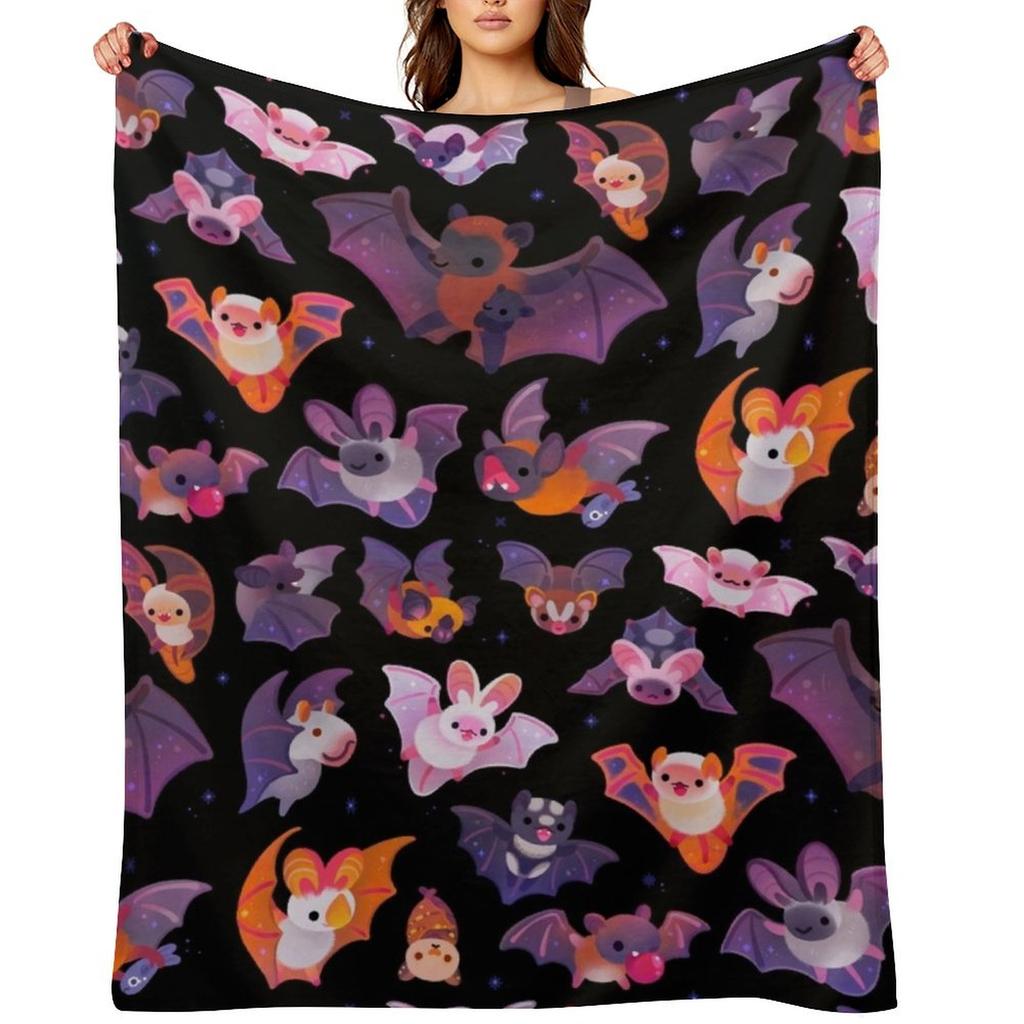 Bat Throw Blanket Blankets Sofas Of Decoration Nap Thins Decorative Blankets