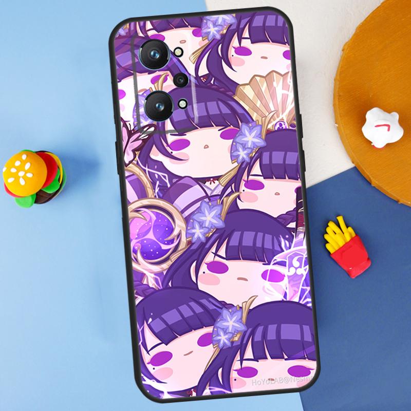 Cute Cartoon Genshin Impact For Realme GT7 Pro GT 6T 6 5 C67 C61 C55 C53 C51 C21Y C25S C75 10 11 12 13 14 Pro Plus Case