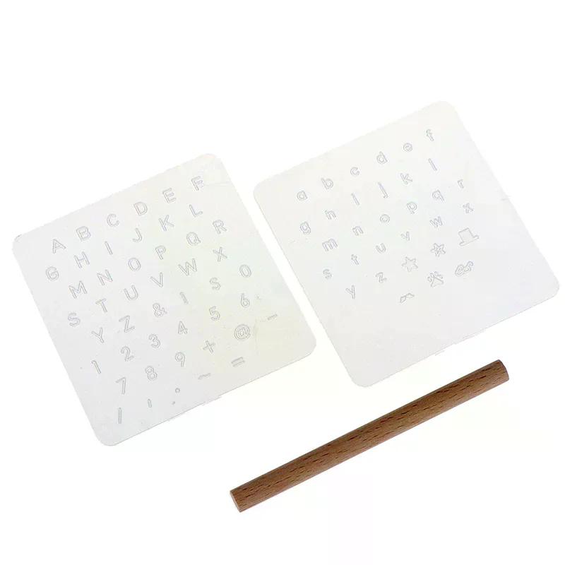 Durable 3pcs DIY Leather Craft Tool Capital Lowercase Stamping Set Punch Kit