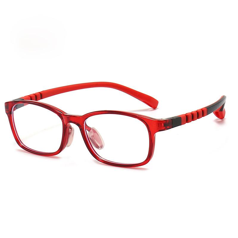 Childrens Silicone Glasses Frame With Blue Light Blocking For Elliptical Face Shape