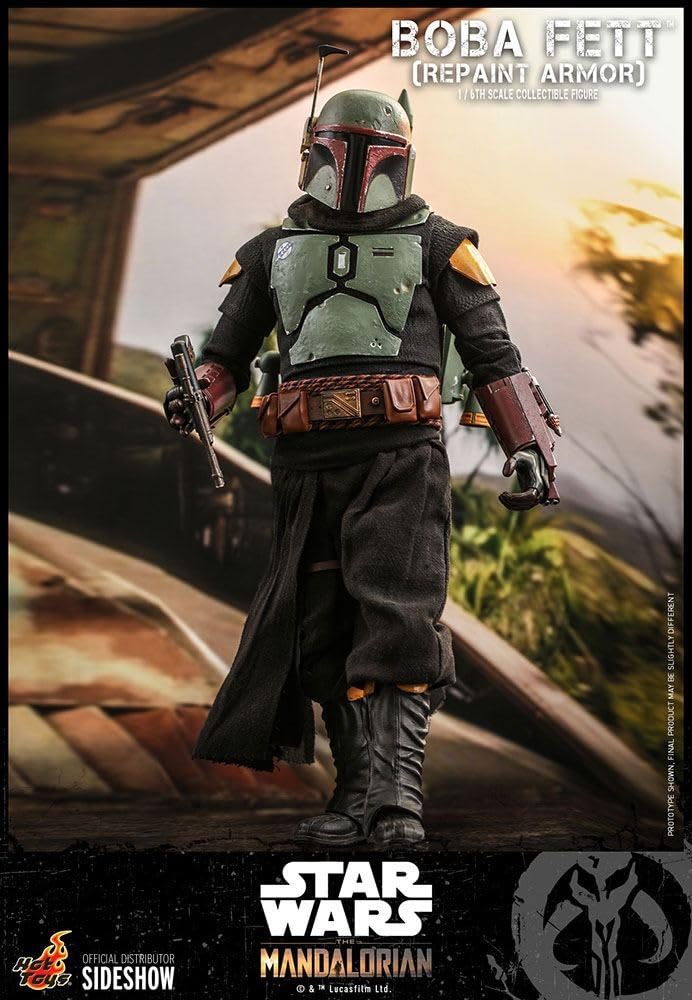 TV Masterpiece The Mandalorian Boba Fett Repainted Armor Version Scale Figure Green 1/6