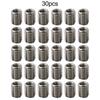 30pcs Threaded Inserts Inner M6X1.0 Outer M8X1.25 Length 10MM Male Female Nut