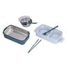 Lunch Box 2 Tier Stackable Container Folding Buckle Stainless Steel Insulated Lunch Box
