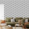 Palm Leaves Wallpaper White and Light Gray for Living Room and Bedroom 50x1000