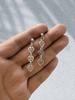 Bohemian Retro Sliver Color Hollowed-out Heart-shaped Spiral Vortex Pendant Dangle Earrings for Women Piercing Jewelry Accessory