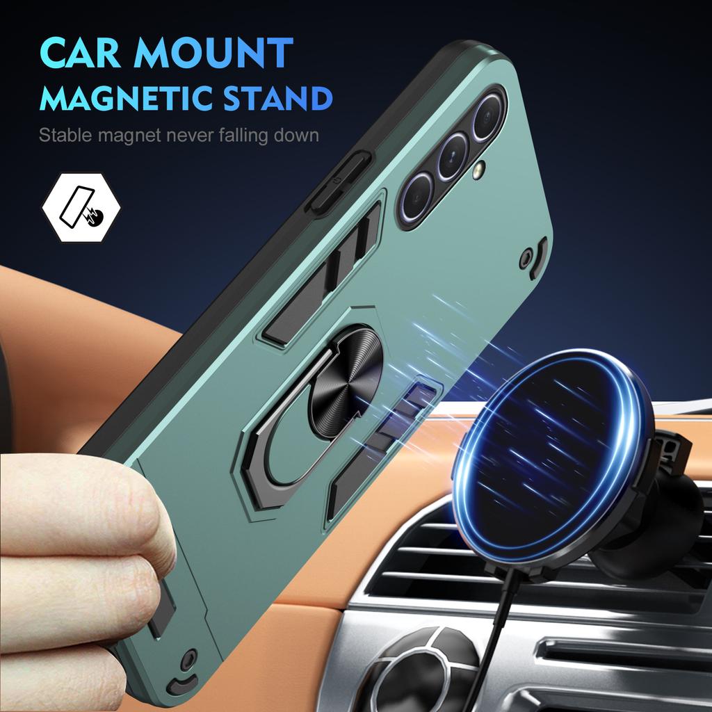 For Samsung Galaxy A25 5G (Global) (161.0 x 76.5 x 8.3mm) Case Kickstand Car Mount Phone Case