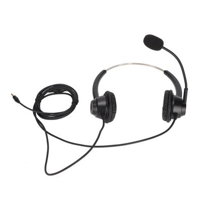 Telephone Headset Noise Reduction 3.5mm Straight Head Customer Service Headphone with Mic for VOIP Phones Call Center