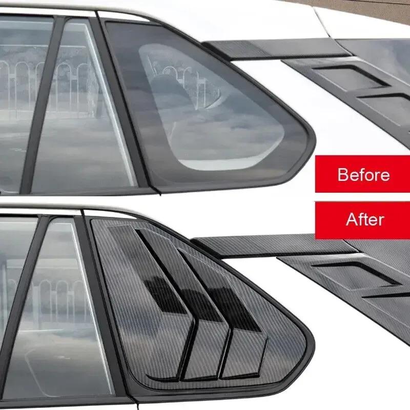 For Toyota RAV4      ABS Plastic Rear Window Quarter Louver Cover Side Vent Trim Car Adhesive Accessories