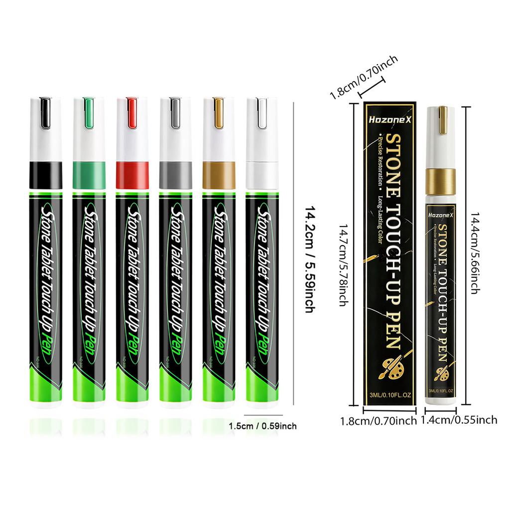 Grabstein-Markierungsstift Steinstift zur Wiederherstellung verblasster Grabinschriften Wasserdicht Starke Deckkraft Ideal für Grabsteinbeschriftungen