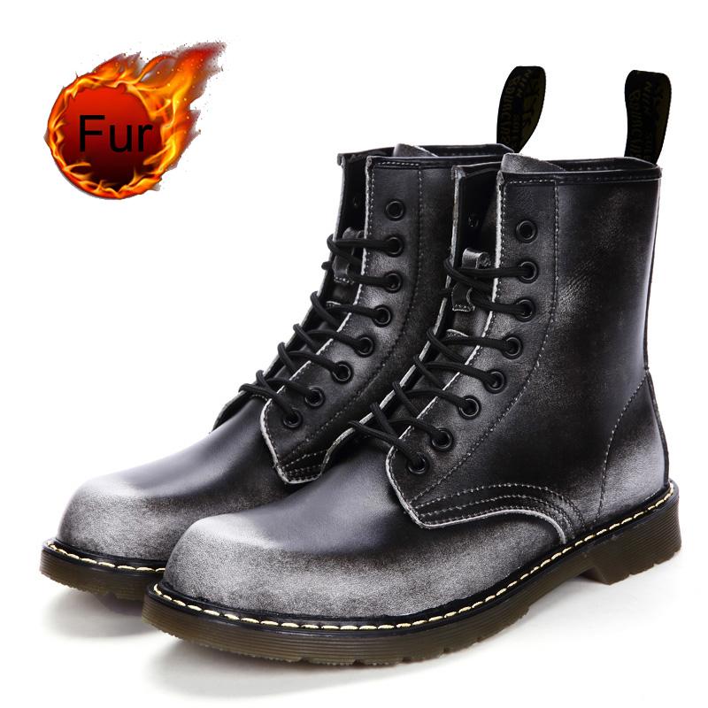 Mode 35 ~ 46 Dropship Frauen Herren 2024 Knöchel Schnee Stiefel Echtes Leder Schuhe Für Männer Frau Designer Schuhe Mode Warme Winter Herbst