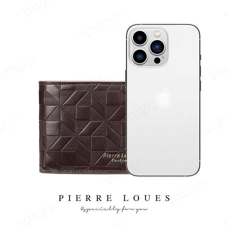 Men's Trifold Short Soft Wallet with Multi-Card Slots - Fashionable & Casual