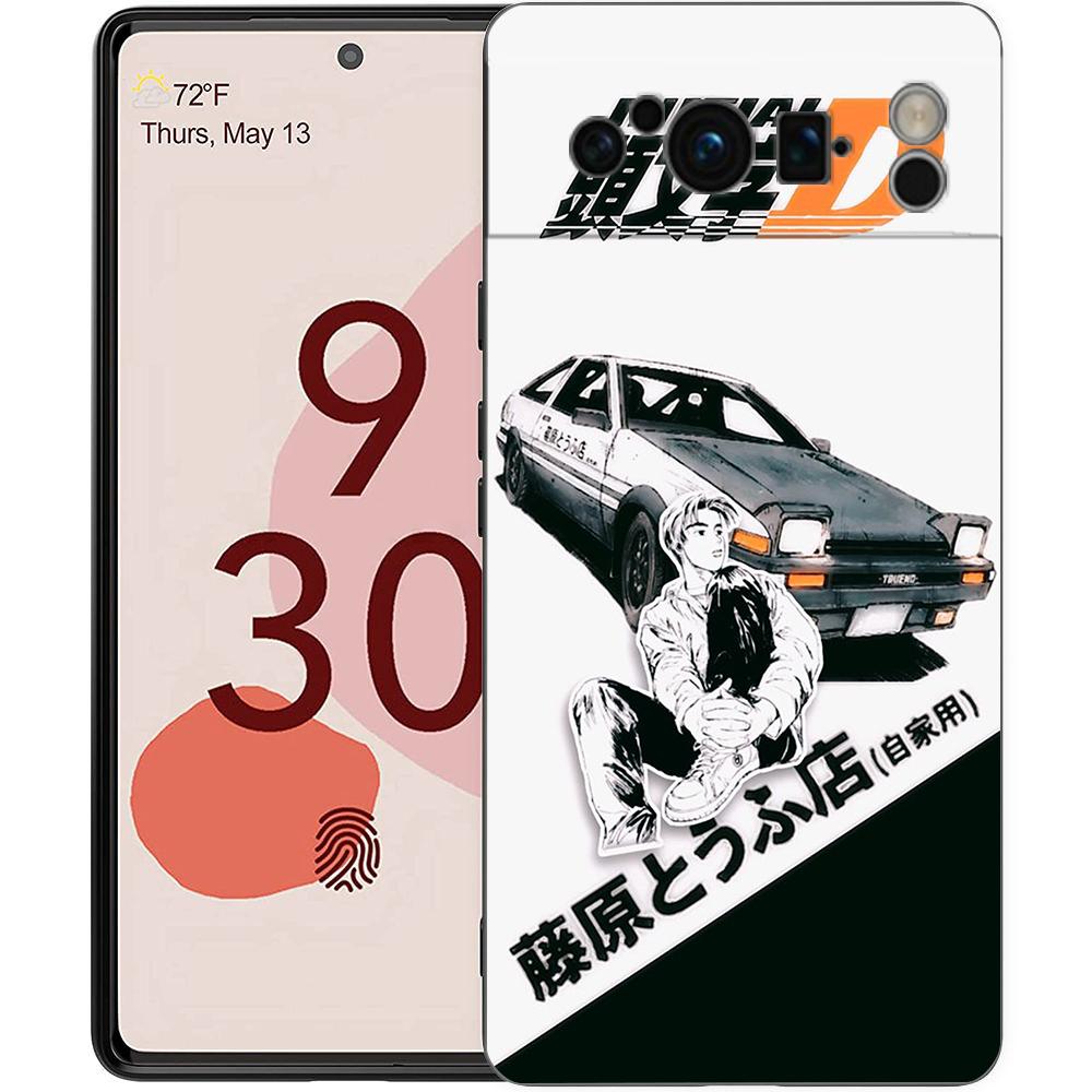 Anime Initial D AE86 Phone Case Cover for Google Pixel 8 7 6 7A 6A Pro 5G Shockproof Silicone Soft 9 Pro XL 8 Pro 5G Shell Capas