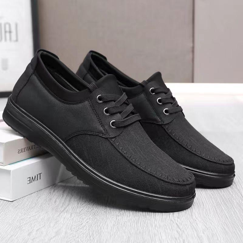 

Foreign trade men s shoes autumn and winter men s old Beijing cloth shoes new breathable lace-up large size casual middle-aged and elderly father shoe 38