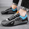 Mode Mode Herren-Sneaker Frühling Neu Hot Heals Freizeitschuhe Männlich Rutschfest Atmungsaktiv PU-Leder Laufschuhe Leichter Flacher Schuh