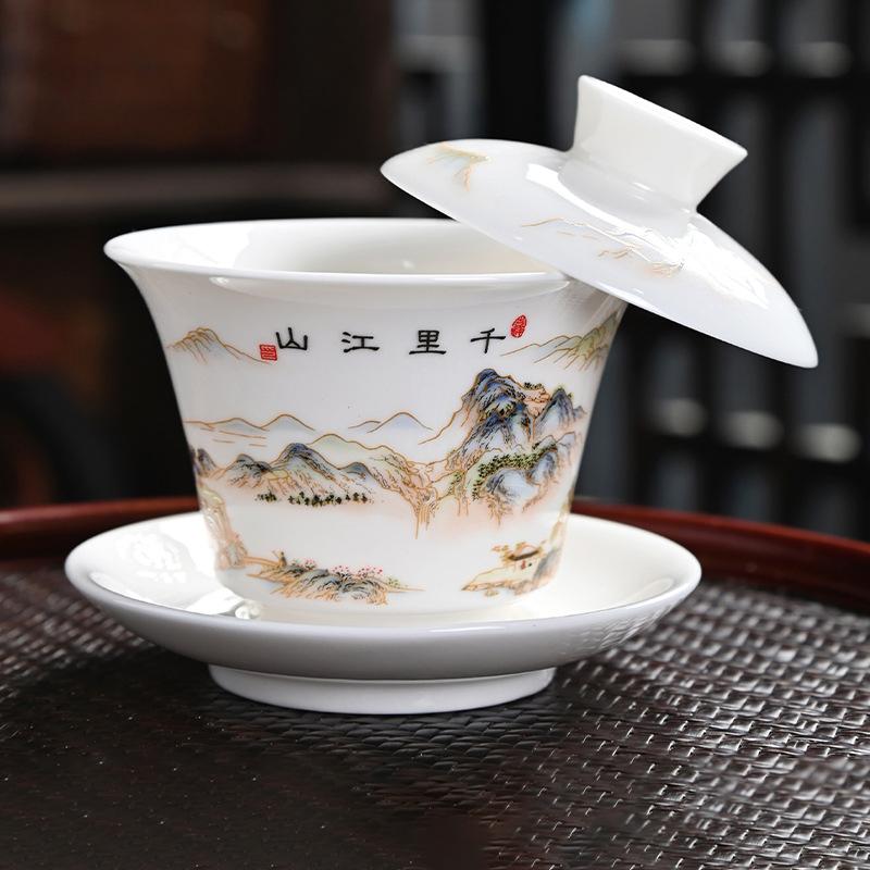 150ml Chinese Ceramic Tea Cup  Bone China Tea Sets Porcelain    Kungfu Tea Ceremony Teacup Teaware Travel Meditation Cups Gift