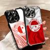Sk Slavia Praha Czech Republic Soft Phone Case For iPhone 15 16 17 Air 14 Pro Max 16E Plus 13 12 Mini Plating Anti-Fall Fundas
