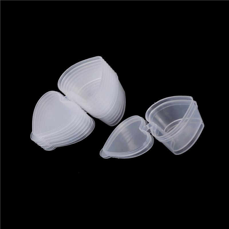 10pc 50ml Slime Mud Storage Container Organizer Box With Lid For Light Clay