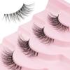 10 Pairs 7-10MM Thick Fluffy False Eyelashes Black Dense Fake Eyelashes DIY Lashes Extension  Party