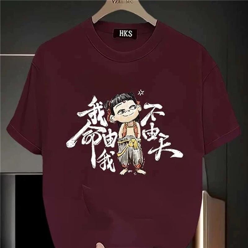 2025 summer pure cotton T-shirts for Women cute cartoon print casual t shirt Female Harajuku Oversized Short Sleeve white y2k Tops hip hop Streetwear