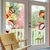 New Christmas Style Wall Sticker Claus Shop Window Children's Room Door Glass Scene Layout Sticker Wall Sticker Party Decor