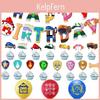 Paw Patrol Kids Birthday Party Decoration Set Featuring Colorful Balloons And Cute Banner