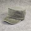 New four seasons pure cotton retro big head circumference flat top hat men and women hikers outdoor washed soft top hat tide