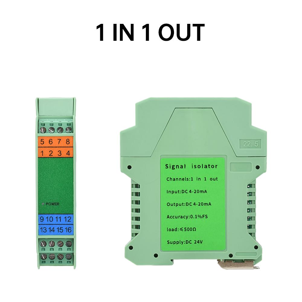 

DC 24V Signal Isolator 1 In 1 Out/1 In 2 Out/2 In 2 Out Isolator Distribution Signal Separator Barrier Distribution Module