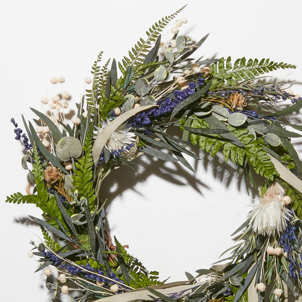 Wieniec botaniczny szerokość Prezent Rocznica Urodziny Nagroda Kwiat Suszony kwiat Konserwowany kwiat Wnętrze Dekoracja domu Dzień Boże Narodzenie