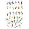 200 Figurine de Personnes de Train Miniature Peintes (1:50 :Échelle 100)