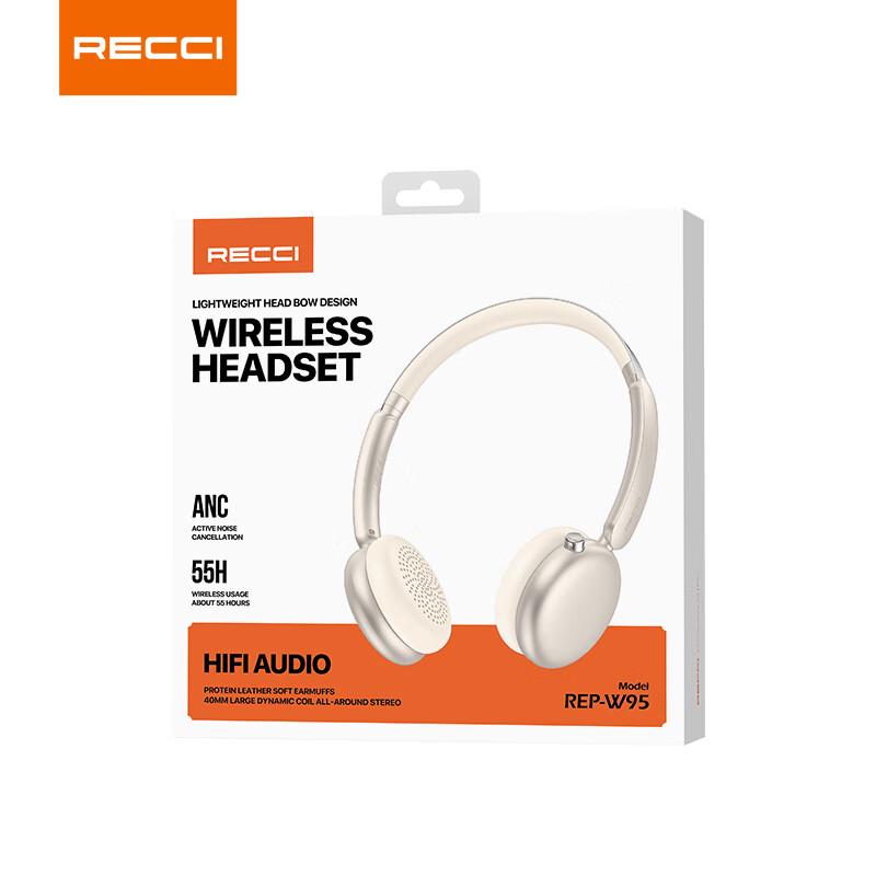Recci REP-W95 Active Noise Cancelling Wireless Headset