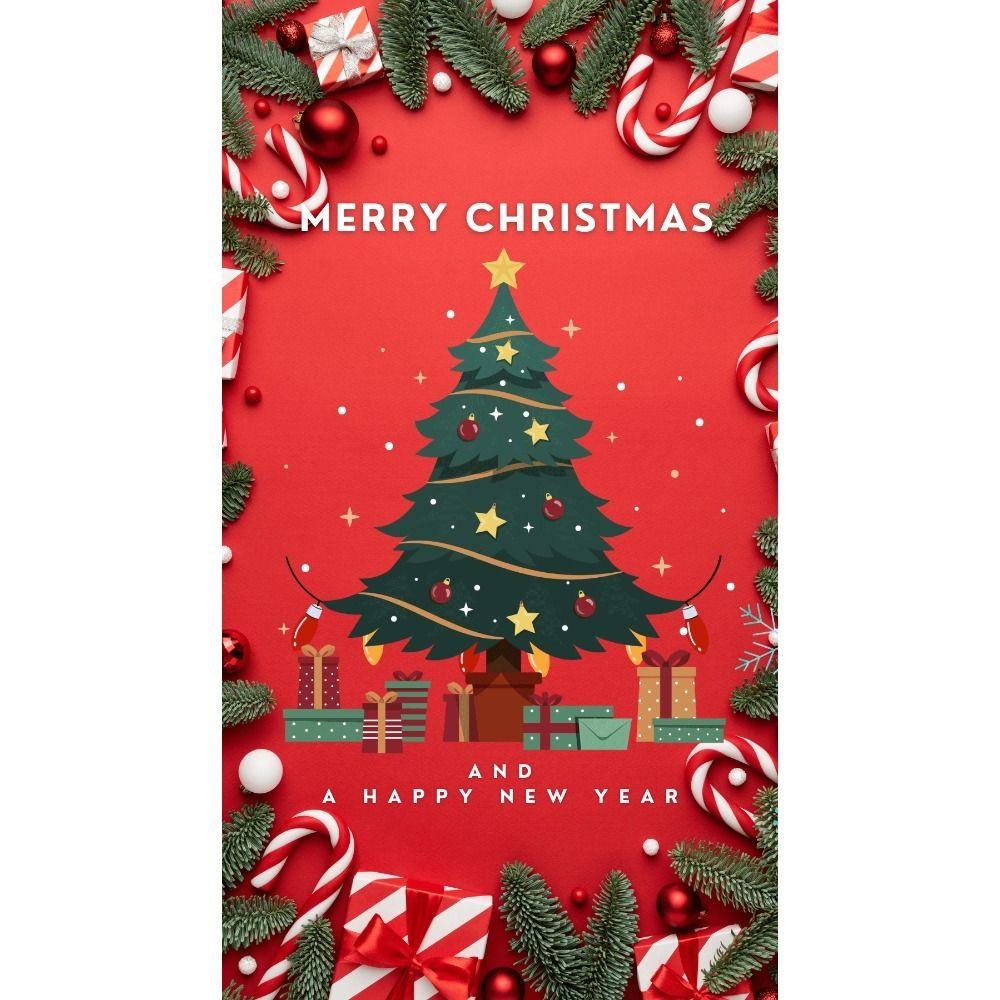 Vintage Christmas Metal Tin Sign Home Festive Wall Decor