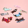 Cartoon Dog Embroidered Iron On Fabric Patches Adhesive Embroidery Appliques for Jackets Bag Hat Clothing Embellishments