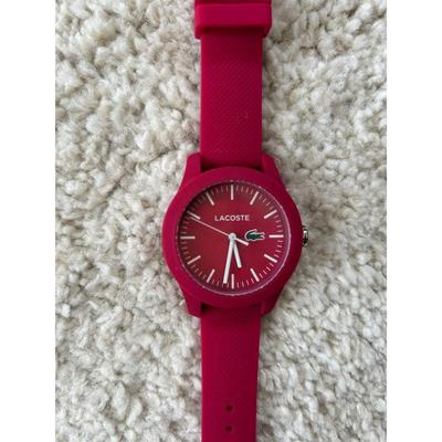 Used Unused LACOSTE Rubber Band Wristwatch