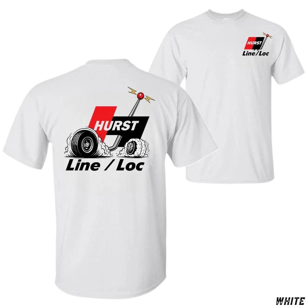 Hurst Line Loc T-Shirt Burnout Shifter Drag Racing Muscle Car Tee XS