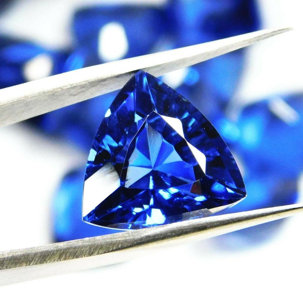 Natural Blue Tanzanite Loose Gemstone 8 Ct Trillion Shape for Jewelry Making and Gem Collections