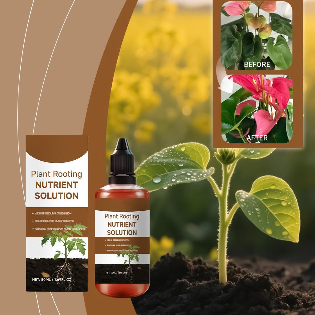 Roots Organic Nutrients 60ml Cuttings Booster Plant Growth Enhancer for Home Propagation Soil Indoor Houseplants Pothos Monstera