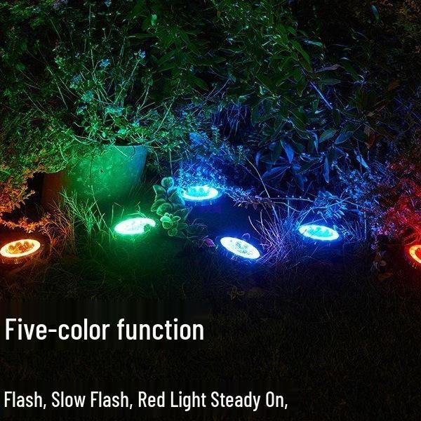 Solar Gartenleuchte für Außen: Einfache, wasserdichte, stimmungsaufhellende Rasenleuchte mit Lichtsteuerung für dekorative Landschaftsgestaltung.