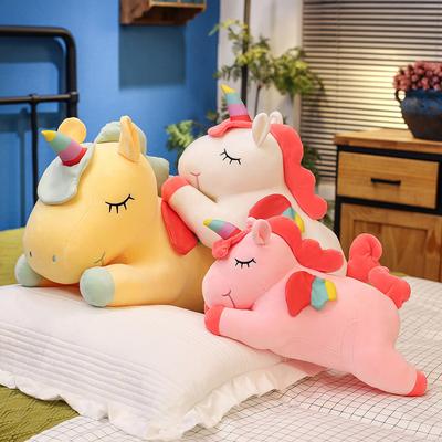 Non-Toxic Creative Angel Unicorn Doll Cute Rainbow Pony Plush Toy Childreny Heart Doll Soft Filled Hugable Children And Children Birthday Gift