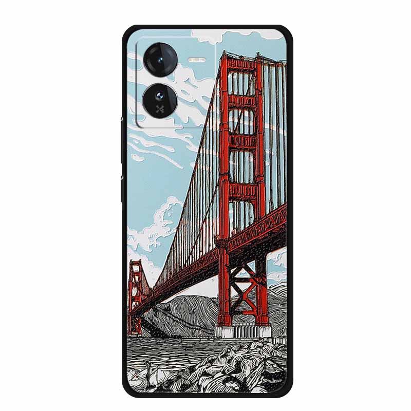 3D Emboss Case For Vivo iQOO Z9 x Phone Case Shockproof Black Silicone Soft Back Cover For Vivo iQOO Z9x Y37 Pro Case Z 9 x Capa