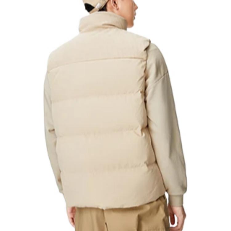 Gilet senza maniche con zip e logo ricamato serie basket Li Ning da uomo Bianco sporco AMRS025-2