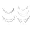 5Pcs Fashionable Purse Chain Set Unique Bag Chain Metal Bag Straps Alloy Texture Handbag Chain Suitable for Bag Handbag