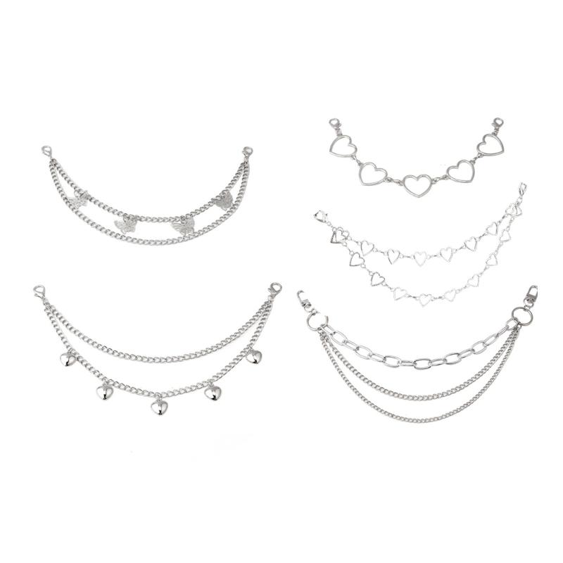 

Set of 5 Fashion Handbag Chain Adjustable Length Chain Fashion Accessory Multifuntional Purse Chains Alloy Texture