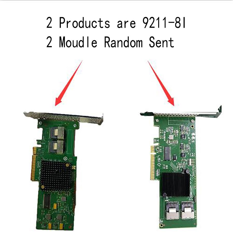 For LSI SAS 9210-8i 8-port 6Gb/s PCIe HBA RAID SATA Controller Card